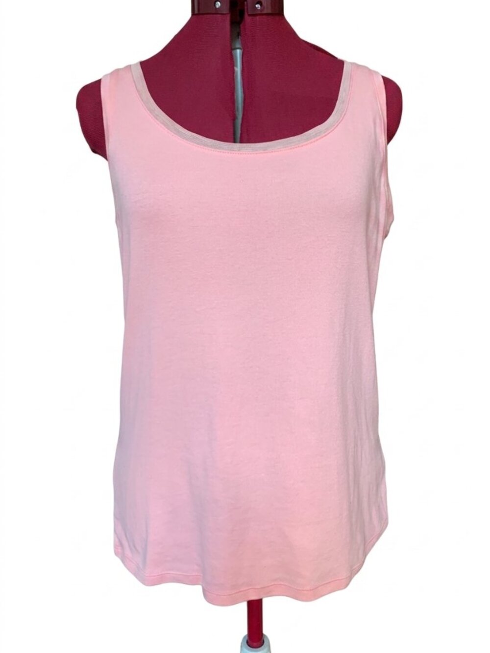 JESSICA -  Jessica Soft Peach Scoop Neck Tank Top - XL (18)